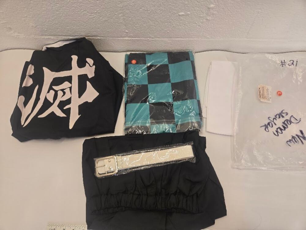 Demon Slayer Tanjiro Cosplay Costume Kimono Outfit Size XL Anime